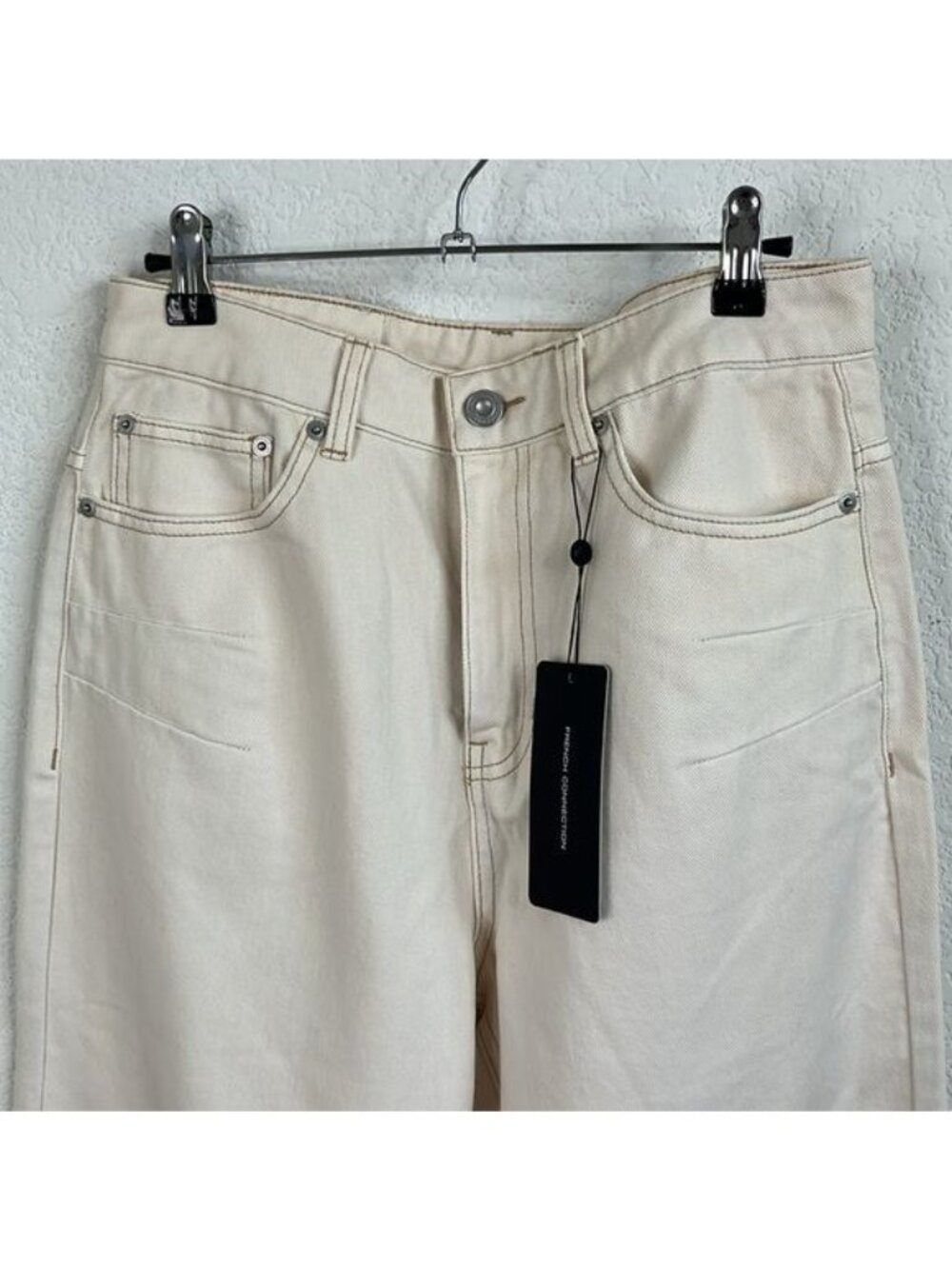 French Connection Acquard Barrel Leg Jeans - Picture 3 of 7
